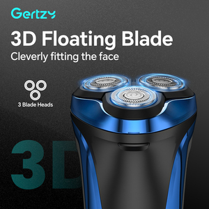 Hot Sell IPX6 Rechargeable Rotary <b>Shaver</b> Triple Blade Facial With 3 Floating Heads Digital Display Foil <b>Shaver</b> - Product Image 2