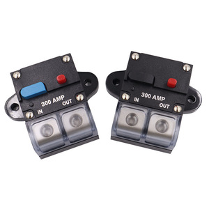 50A-300A 12-48V 회로 차단기 차량 이동식 재설정 가능한 과부하 보호 스피커 퓨즈 액세서리 블랙/블루 버튼 - Product Image 5