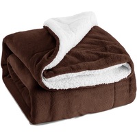 Jeté en sherpa gris Cottonblue, couverture lestée lourde, douce et confortable, en polaire pelucheuse pour canapé, literie, hiver