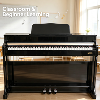 Source Factory High-End Customization Upright Electronic Piano 88 Hammer Keys Digital Piano With Triple Pedals