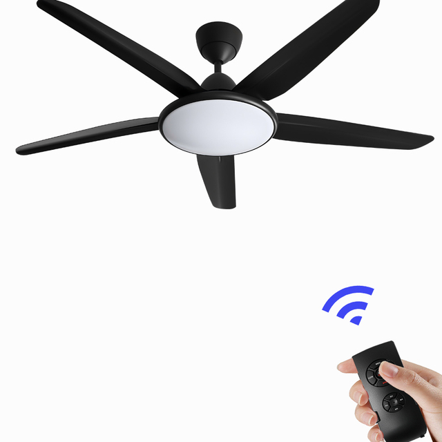 Manufacturer Supplier  DC 220v Ceiling Fan With LED Light Metal Fan Blade Fan With Lamp Hotel Bedroom
