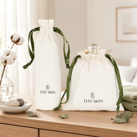 Sac de protection anti-poussière en toile de lin et coton avec cordon de serrage, personnalisé avec logo, pour sacs à main de luxe – Vente en gros