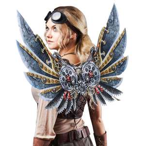 Ecowalson New Cool Wings Pasarelas <span class=keywords><strong>Alas</strong></span> <span class=keywords><strong>de</strong></span> Ángel para niños Adultos Unisex Steampunk Wings Cosplay Disfraces Props - Product Image 4