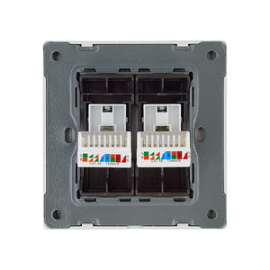 Ổ cắm TEL Ổ cắm đôi cực Switched phổ 13amp kim loại Ấn Độ nút điện tử Led chuyển đổi ánh sáng Tường - Product Image 4