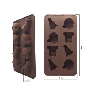 Large Chocolate Christmas Cartoon <b>Silicone</b> Material Cake <b>Baking</b> Diy Mold - Product Image 2