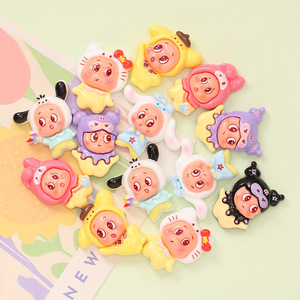 Số lượng lớn nhựa flatback dễ thương phim hoạt hình sao kích thước lớn 3D quyến rũ cho các trường hợp rác DIY tóc Clip tủ lạnh nam châm phụ kiện trang trí - Product Image 4