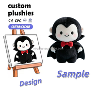 Jouets en peluche d'Halloween, animaux en peluche mignons et effrayants, poupées en peluche vampire diable, décorations douces, cadeaux pour enfants et adultes
