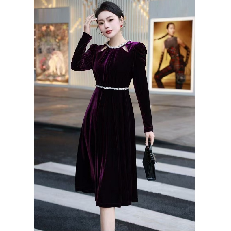 chinese dress ladies AIN Luxury Velvet Collection ALV1