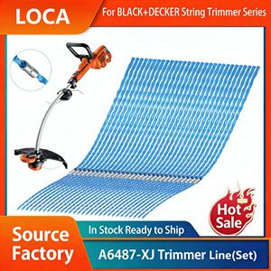 A6487 Paquete de 10 Cintas de Nylon Resistentes para Desbrozadora, 3.5mm 40cm, Azul con Hebilla, para Black&Decker GL680 GL685 GL69 - Product Image 2