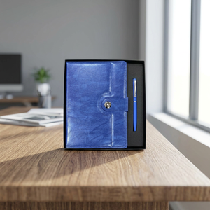 Agenda Ejecutiva A5 y Juego de Bolígrafos Metálicos con 100 Hojas, Cuaderno de Tapa Dura de PU con Impresión UV para Uso en Oficina y Regalo Corporativo - Product Image 4