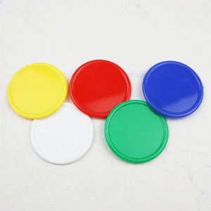 Fichas de Juego de Plástico PS Redondas de 38 mm, de Colores, sin Denominación, para Casinos y Juegos de Fiesta - Product Image 4