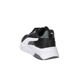 Puma Sneakers pour enfants et garçons Noir Blanc 36 37 38 39 Hauteur du talon 4 cm Chaussures tendance en toile - Product Image 1