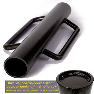 18LB 헤비 듀티 핸드 포스트 파운더 핸들 U 펜스 포스트 홀 디거 24인치 블랙 펜스 포스트 드라이버 래머 - Product Image 4