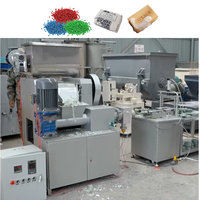 Ligne de fabrication de savon numérique entièrement automatique multi-tension à petite échelle, capacité de 200 kg, avec machine de découpe et d'estampage, garantie de 2 ans