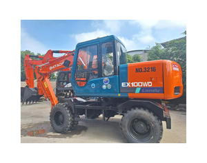 Excavadora de Ruedas Usada Hitachi EX100WD de 10 Toneladas, Excavadora de Ruedas Hitachi EX100WD de Segunda Mano en Stock - Product Image 1