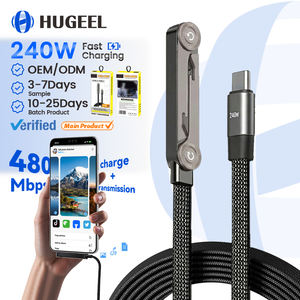 Câble Type-C vers Type-C 240W avec support de téléphone pliable, câble de données USB 480 Mbps pour téléphone, ordinateur portable, <span class=keywords><strong>tablette</strong></span>, charge rapide PD - Product Image 1