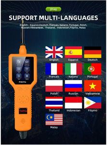 Testeur de circuit automobile P100 PRO, testeur de batterie 12V, affichage numérique, ajustement universel, orange - Product Image 2
