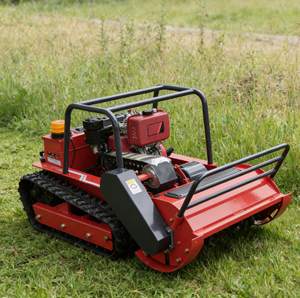 เครื่องตัดหญ้าแบบรถถังสำหรับทุกสภาพพื้นผิว ควบคุมระยะไกล อัตโนมัติ สำหรับงานอุตสาหกรรม ความกว้างการตัด 800 มม. พร้อมสายพานตีนตะขาบ - Product Image 5