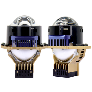 Fari a <span class=keywords><strong>LED</strong></span> H4 <span class=keywords><strong>H7</strong></span> H11, Luce di Guida 65W 6000K, Lente Proiettore Bi-<span class=keywords><strong>LED</strong></span> da 3 Pollici, Faro Bi-<span class=keywords><strong>LED</strong></span> con Luce Laser per Auto - Product Image 1