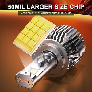 Fabbrica OEM ODM impermeabile IP68 H11 Luces Led Auto Led 9005 veicolo faro 9006 Auto Led H7 H4 per faro 9005 lampadine a Led - Product Image 5