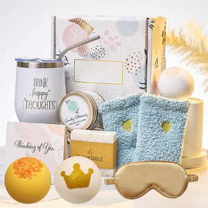 ウェッデルケアパッケージタンブルタオルすぐに元気になるギフトバスシャワースパホームクリスマスセット女性用ギフトボックススパバスケット - Product Image 3