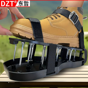 Aérateur de jardin Dzt Spike, profondeur de piquage 8 cm, jaune, avec base à ressort pour ameublir le sol - Product Image 2