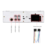 (Stock US/UE) Lecteur MP3 de voiture Podofo 2 USB Autoradio 1Din Radio de voiture BT FM Aux in Receiver SD MMC WMA 2.1A Charge rapide JSD-530