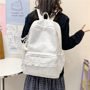 2026 new Korean style ins lace trim large capacity backpack - Product Image 5