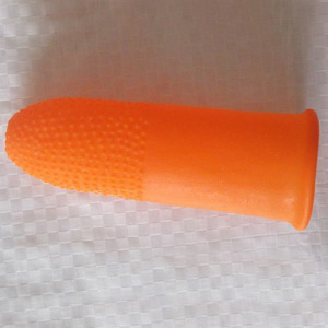 Ningning Latex Orange Textured Finger Cots Non-Sterile Disposable For Finger Protection Agriculture Forestry - Product Image 2