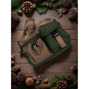 Bolso cruzado para hombre, de nailon, correa ajustable mediana, hebilla, cordón, duradero, para uso en vacaciones - Product Image 1