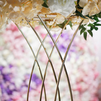 Décoration de table de mariage de luxe Martina en fer forgé, taille personnalisée, cristal de haute qualité, durable, hauteur 80 cm, sans électricité
