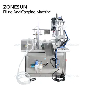Zonnesun — Machine de remplissage et de capsulage automatique, pour huile essentielle, gouttes de liquide, Machine rotative pour petites bouteilles de verre