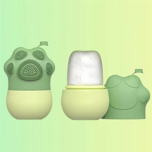 Handheld Silicone Facial Ice Roller Reusable <b>Face</b> Massager with Targeted Eye Area Wrinkle Remover Mold - Product Image 1