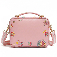 Sac à bandoulière transparent Ita personnalisé Kawaii Sweetie pour femmes, sac à main mignon pour l'affichage de bonbons, imprimé de dessin animé mignon, mini sac