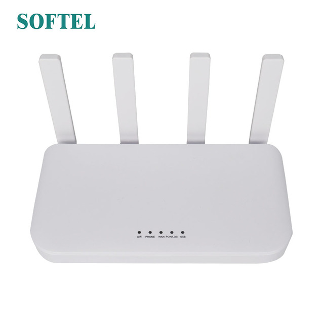 FTTH Fiber Optic ONT Router with 4GE 1POTS WiFi6 and XPON HGU for High-Speed Home Networking