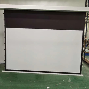 <span class=keywords><strong>Telon</strong></span> 100 pulgadas 16:9 4K Ultra HD tela de PVC suave <span class=keywords><strong>el</strong></span>éctrico oculto techo pestaña tensión proyector pantalla para cine en casa - Product Image 2