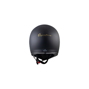 Casque intégral rétro JP Signature en noir mat avec protection moderne pour une expérience de conduite inégalée. - Product Image 2