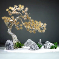 Petits arbres artificiels en cèdre et en pin, plante artificielle en pin, décoration intérieure et extérieure