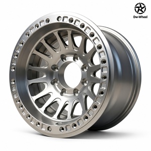 <span class=keywords><strong>Ruedas</strong></span> Todoterreno de Aluminio Forjado DW de 17, 18, 19 y 20 Pulgadas, 18x8.0, Cromadas y Pulimentadas, con Beadlocks, 6x139.7, Estilo KMC para Ford F150 - Product Image 2