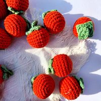 Pendentif en coton crocheté couleur kaki, porte-clés en forme de fruit doux tissé à la main, breloque pour sac, cadeau d'anniversaire pour ami, décoration de la maison