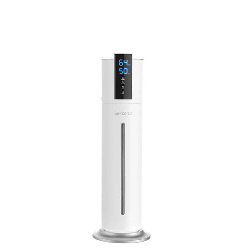 8L Smart Plastic Ultrasonic Humidifier Touch Control Timer Auto Humidity Electric Aromatherapy App-Controlled Night Household