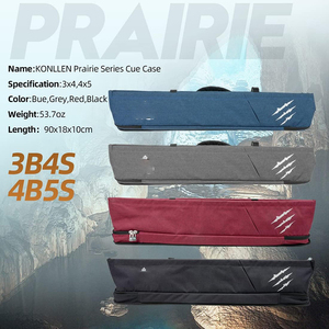 Étui de queue de billard personnalisé imperméable à 2 queues et 4 shafts, sac de queue de billard à 6 trous pour neuf boules, échantillon gratuit - Product Image 3