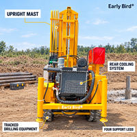 Machine de forage de puits d'eau alimentée au diesel de 300 m développée pour l'accès aux eaux souterraines en zone isolée et l'utilisation sur le terrain à long terme