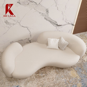 Set di divani rotondi da soggiorno con Design curvo a flusso libero irregolare - Product Image 2