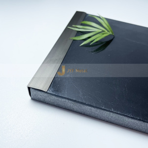 Profil de carrelage élégant en acier inoxydable EX142, bordure de protection en céramique métallique moderne, pour salon et cuisine, garantie 5 ans - Product Image 3