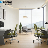 Échantillon Gratuit - Chaise de Bureau Exécutive Ergonomique en Tissu, Confortable, à Dossier Moyen, Pivotante, pour Gaming sur Ordinateur, Ajustable - Vente en Gros