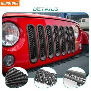 Grille de radiateur Offre Spéciale accessoires de voiture extérieurs Grille avant automatique ABS pour <span class=keywords><strong>Jeep</strong></span> Wrangler <span class=keywords><strong>JK</strong></span> 2007-2015 - Product Image 6