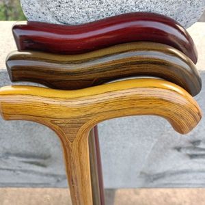 Canne en bois avec poignée en T antidérapante pour personnes âgées - Product Image 4