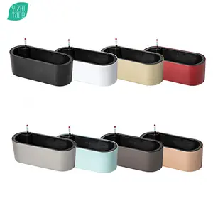 YIZHITANG Oval Self absorbent flower pots are suitable for all plastic flower pots that can be hung on the desktop