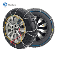 Cadenas de Nieve HIDEA de Alta Resistencia Tipo KN de 12 mm para Automóviles de Pasajeros, Barra Transversal Cuadrada Antideslizante, Cadena de Tracción para Neumáticos para Carreteras Nevadas en Invierno
